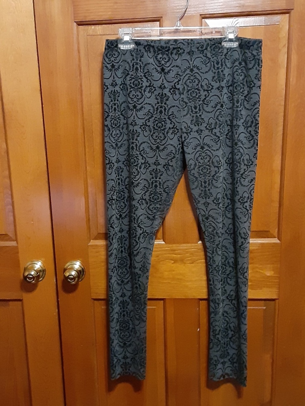 Myth Textured Velvet Leggings